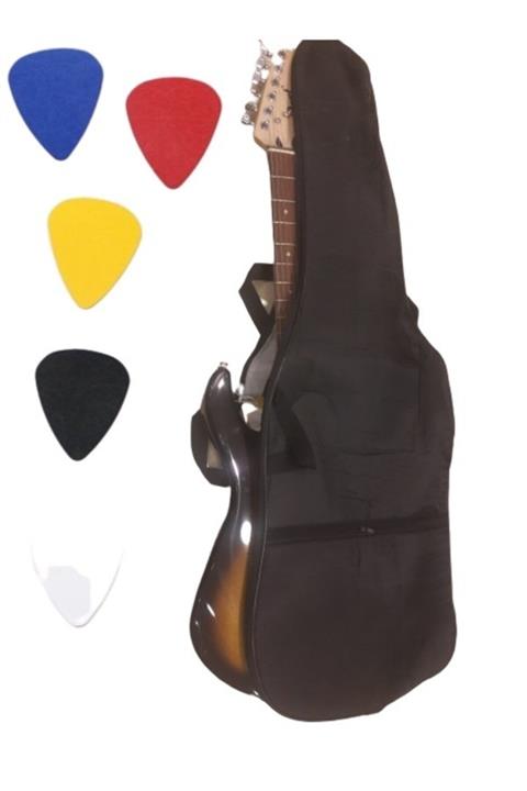 PONGEE Elektro Gitar Kılıfı Su Geçirmez Tafeta Kumaştan + 5 Adet Pena