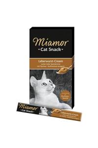 Miamor Leberwurst Cream Ciğerli Kedi Ödül Maması 6×15g