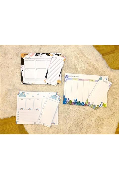 Defter Atölyesi Haftalık Plan Ve To Do List 3'lü Set