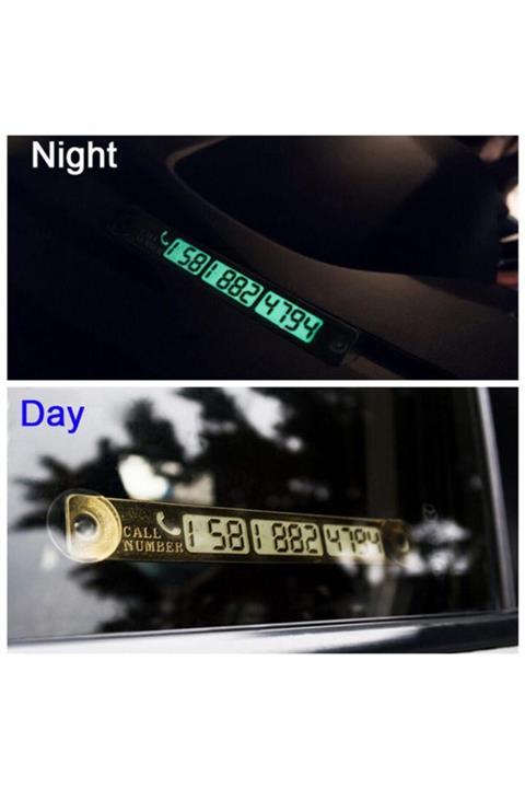 SARFEX Araba Ve Iş Yeri Için Fosforlu Telefon Plakası