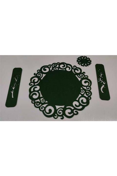 ALTAN TUHAFİYE Keçe Supla Amerikan Servis Runner