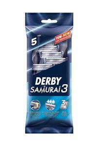 Derby Samurai 3 Bıçaklı Tıraş Bıçağı 5'li Poşet