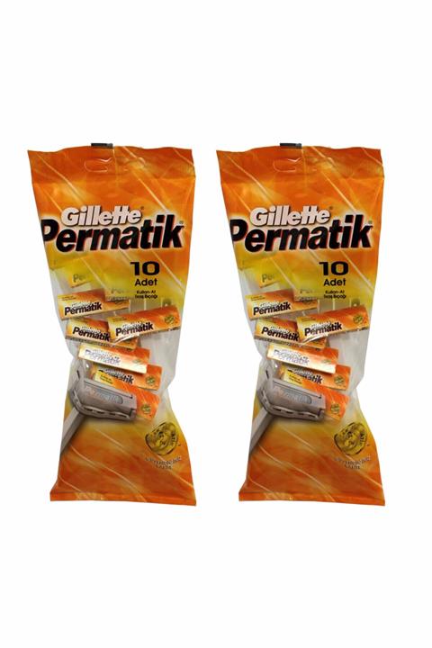 Gillette Permatik 10+10 20'Lı Kullan-At Tıraş Bıçağı