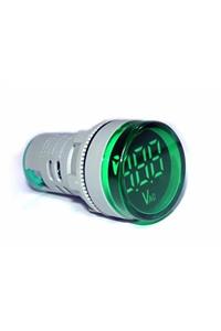 Nexo Voltmetre / 24-500 Volt 22mm Voltmetre Led Göstergeli Yeşil (1 ADET)ac Ölçer