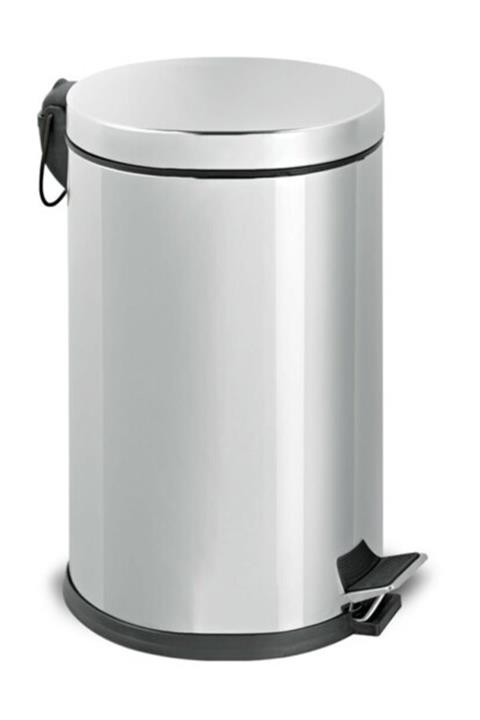 SistemTemizlik Paslanmaz Pedallı Çöp Kovası 12 lt