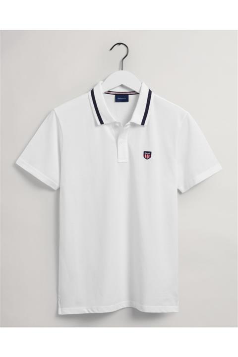 Gant Erkek Beyaz Regular Fit Polo