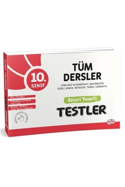 Editör Yayınları Editör 10. Sınıf Tüm Dersler Beceri Temelli Testler