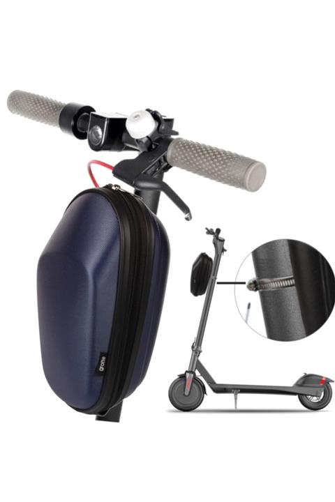 grotte Scooter Çantası, Abs Elektrikli Scooter Ön Asma Gidon Çantası,katlanır Bisiklet Çantası - Lacivert