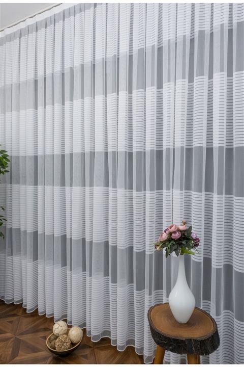 Esse Home Spor Desen Tül Perde, 100x270, Sık Pile, 1/3