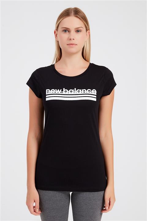 New Balance Kadın T-Shirt - NB VOM TEE - V-WTT918-BK