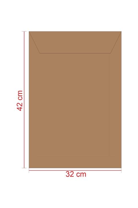 Doğan Torba Zarf Çaycuma 32x42cm 125gr 100'lü Paket