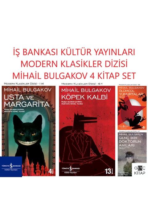 İş Bankası Kültür Yayınları Iş Bankası Bulgakov 4 Kitap Set Modern Klasikler Dizisi Usta Ve Margarita-köpek Kalbi-genç Bir