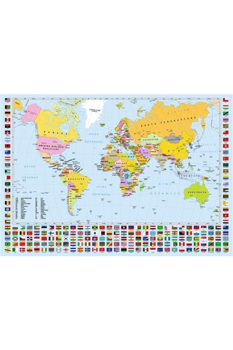 Anatolian Puzzle Puzzle 260 Parça - Dünya Haritası - 3319