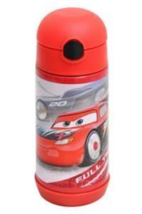 Frocx Cars Erkek Çocuk Çelik Matara Suluk Matara 350 Ml Kırmızı