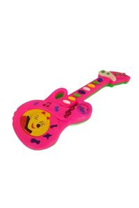 Yup pi Toys Poşetli Pilli Sesli Gitar Pembe