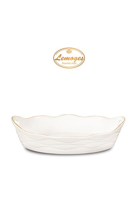 çerçi Lemoges Porselen Kayık Servis Tabağı