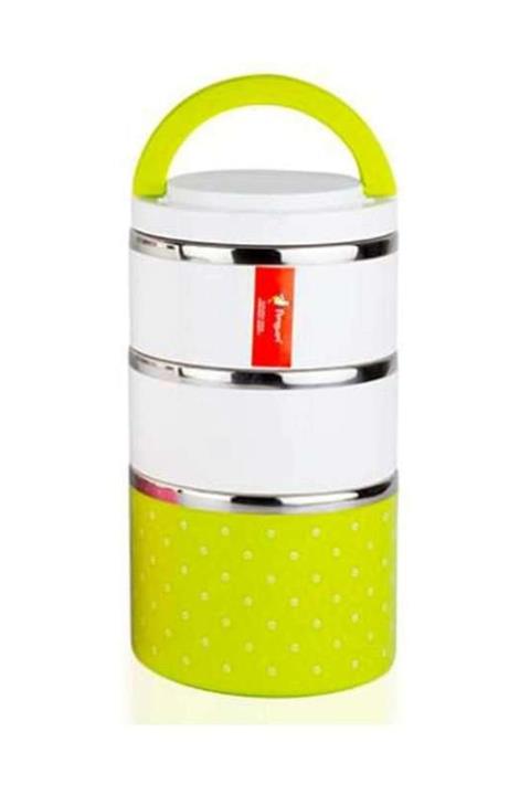 Penguen 1303 3 Katlı Yemek Termosu Yeşil