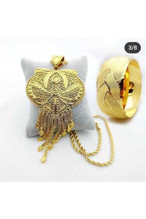 TAKI TASARIM Kuyumcu Model Set Kolye 1 Adet Bilezik