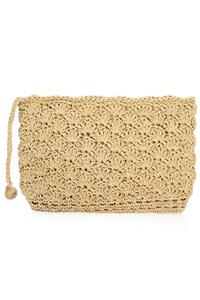 AysunHandmade Hasır Clutch Çanta - \