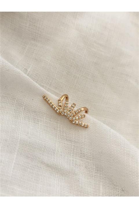 The Y Jewelry Altın Kaplama Taşlı Earcuff