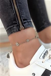 Çlk Accessories Çelik Çiçek Figür Çelik Halhal Trhalhal4102 B34003