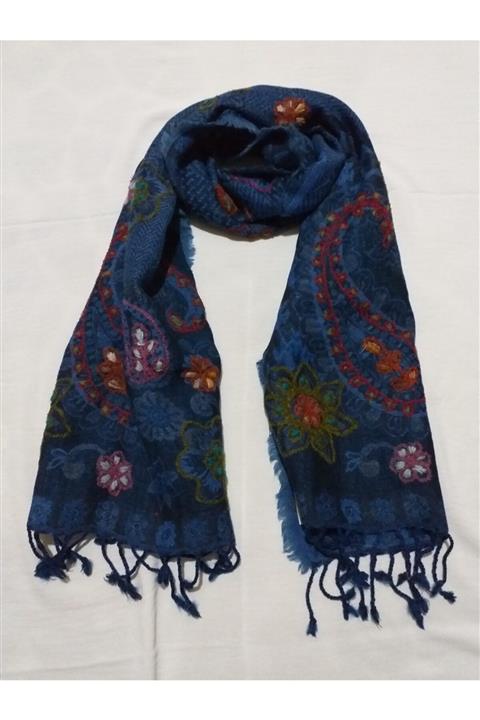 Suvel İpek Otantik Yıkanmış Yün Atkı