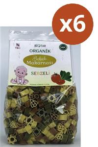 BİOTAR Organik Tarım Ürünleri Organik Bebek Makarnası Sebzeli 350 gr X 6 Adet