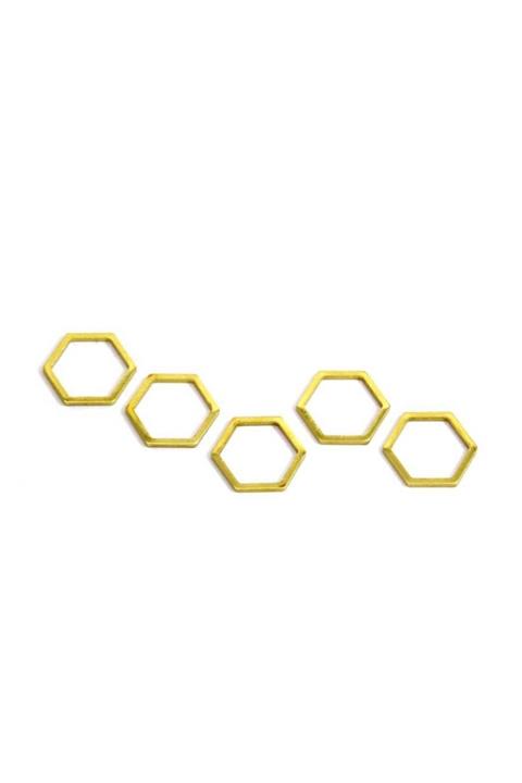 Ertürk Metal Aksesuar 12 mm Altıgen Rondela Pul Ham Pirinç 1 kg