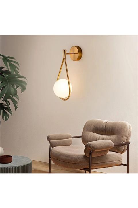 Sinem Avize Optimus Özel Tasarım Eskitme Tekli Duvar Lambası Aplik