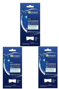 Garnier Nem Bombası Günün Yorgunluklarına Karşı Gece Kağıt Göz Maskesi 3lü Set 3600542256872