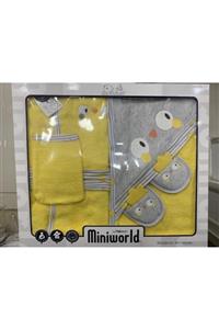 Miniworld Unisex Bebek Sarı Tavuk Banyo Seti