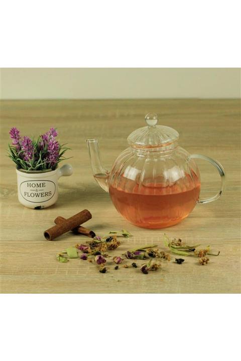 Fidex Home Borosilikat Süzgeçli Cam Demlik Brm104