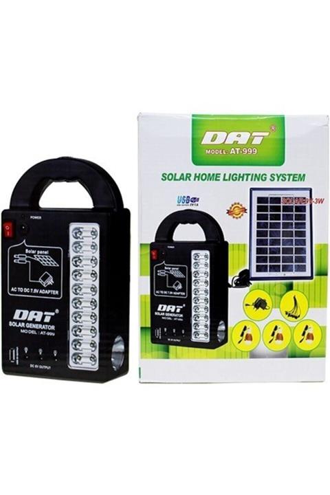 DAT Güneş Enerjili Şarjlı Aydınlatma Ve Kamp Cihazı At-999