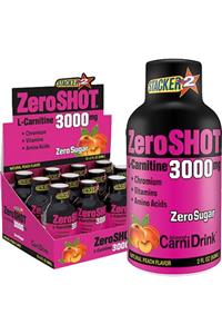 Zero Shot Şeftali Aromalı L-carnitine 3000 Mg 12 X 60 ml