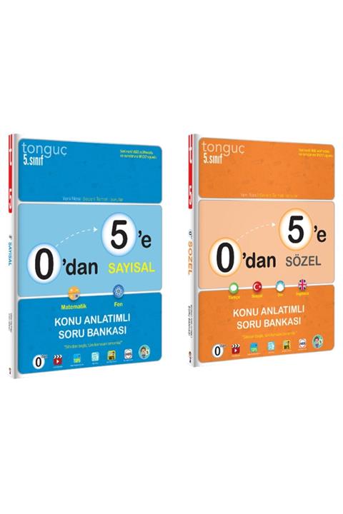 Tonguç Yayınları 0'dan 5'e Konu Anlatımlı Hazırlık Seti ( Sayısal - Sözel )