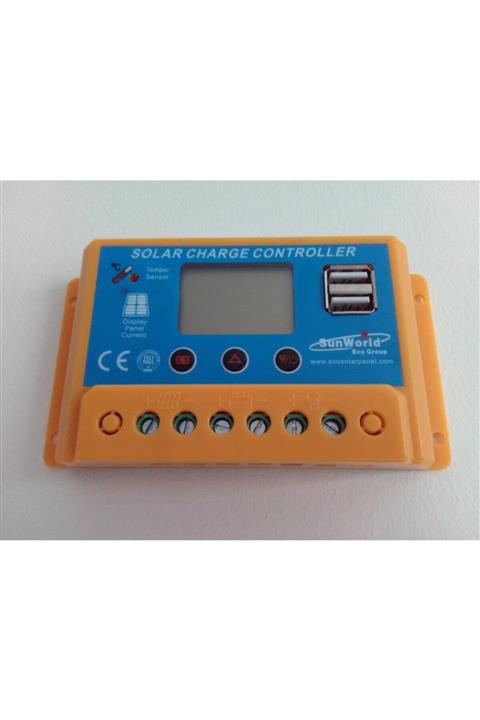 SMARTGIFT 10 Amper Güneş Paneli Solar Şarj Kontrol Cihazı Regülatörü 10a