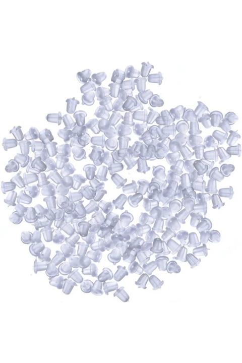 SUBUTAKI 300 Adet Silikon Küpe Tıpası Küpe Arkalığı Küpe Durdurucu Küpe Pistonu
