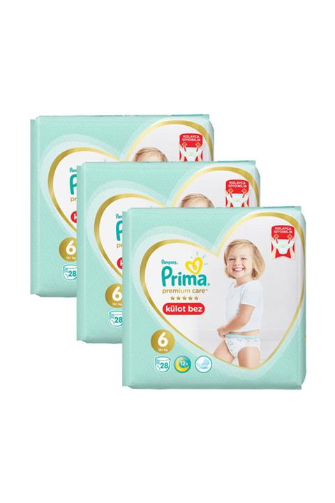 Prima Premium Care Külot Bebek Bezi 6 Beden 28 Adet x 3 Paket