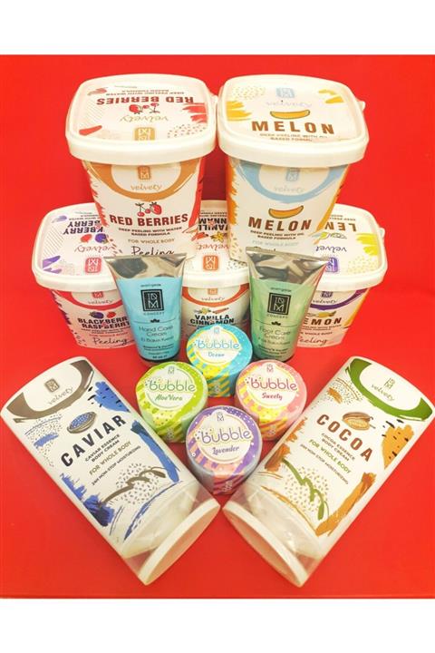 IDM CONCEPT All In 5 Peeling 2 Body Krem 1 El Kremi 1 Ayak Kremi 4 Nem Topu