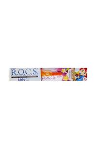 R.O.C.S. Rocs Kids 3 - 7 Yaş Florürsüz Diş Macunu Fırça Seti Turuncu Erkek