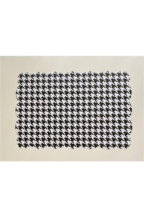 LAUREL PAPERS Amerikan Servis Çift Taraflı 1. Sınıf Parlak Silinebilir Kağıt 12'li Kazayağı-mermer Desen