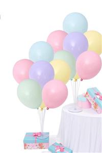 Partifabrik Balon Standı Makaron Balon Demeti 2 Li Set Banner