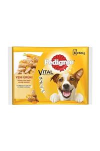 Pedigree Multipack Biftek&kuzu - Hindi&havuç Köpek Pouch 4x100 gr