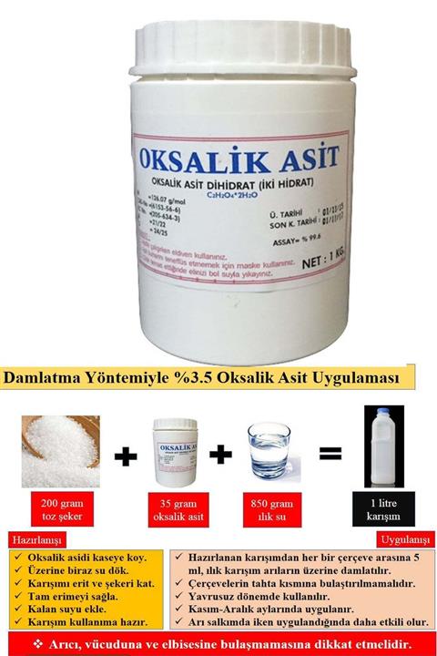 Avrasya Arıcılık Oksalik Asit (1 Kg)