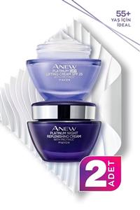 AVON Anew Platinum Gündüz Kremi SPF25 + Anew Platinum Gece Kremi 50ml Seti