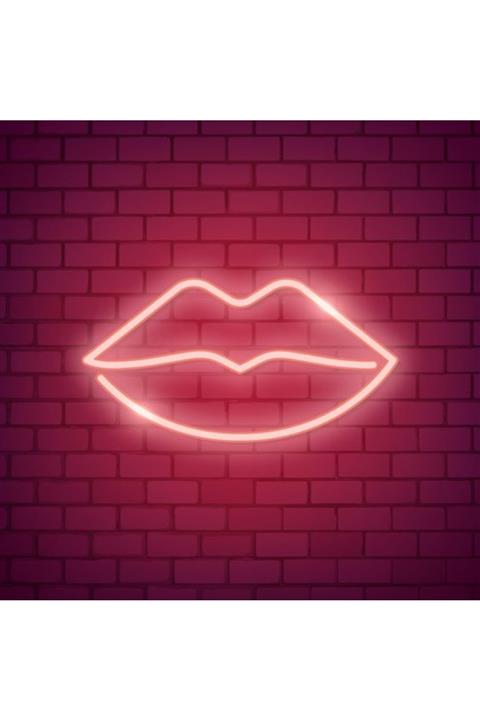 HONEY CONCEPT Dudak Neon Led Duvar Yazısı Dekoratif Duvar Aydinlatmasi Gece Lambası