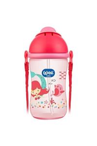 Wee Baby 171 Desenli Pipetli Bardak 380 Ml 6+ay - Kırmızı