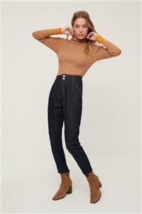 TRENDYOLMİLLA Lacivert Yüksek Bel Mom Jeans TWOAW22JE1172