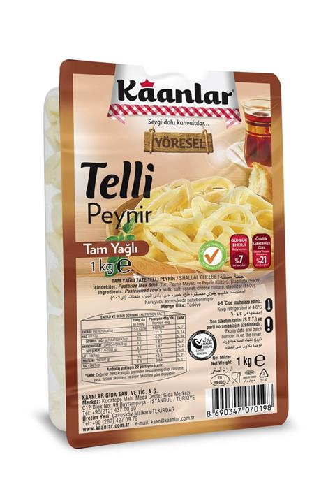 Kaanlar 1000 Gr Telli Peynir