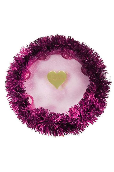 Acar Süs Tef Metalize Simli Kına Pleksili Fuşya 25 Cm